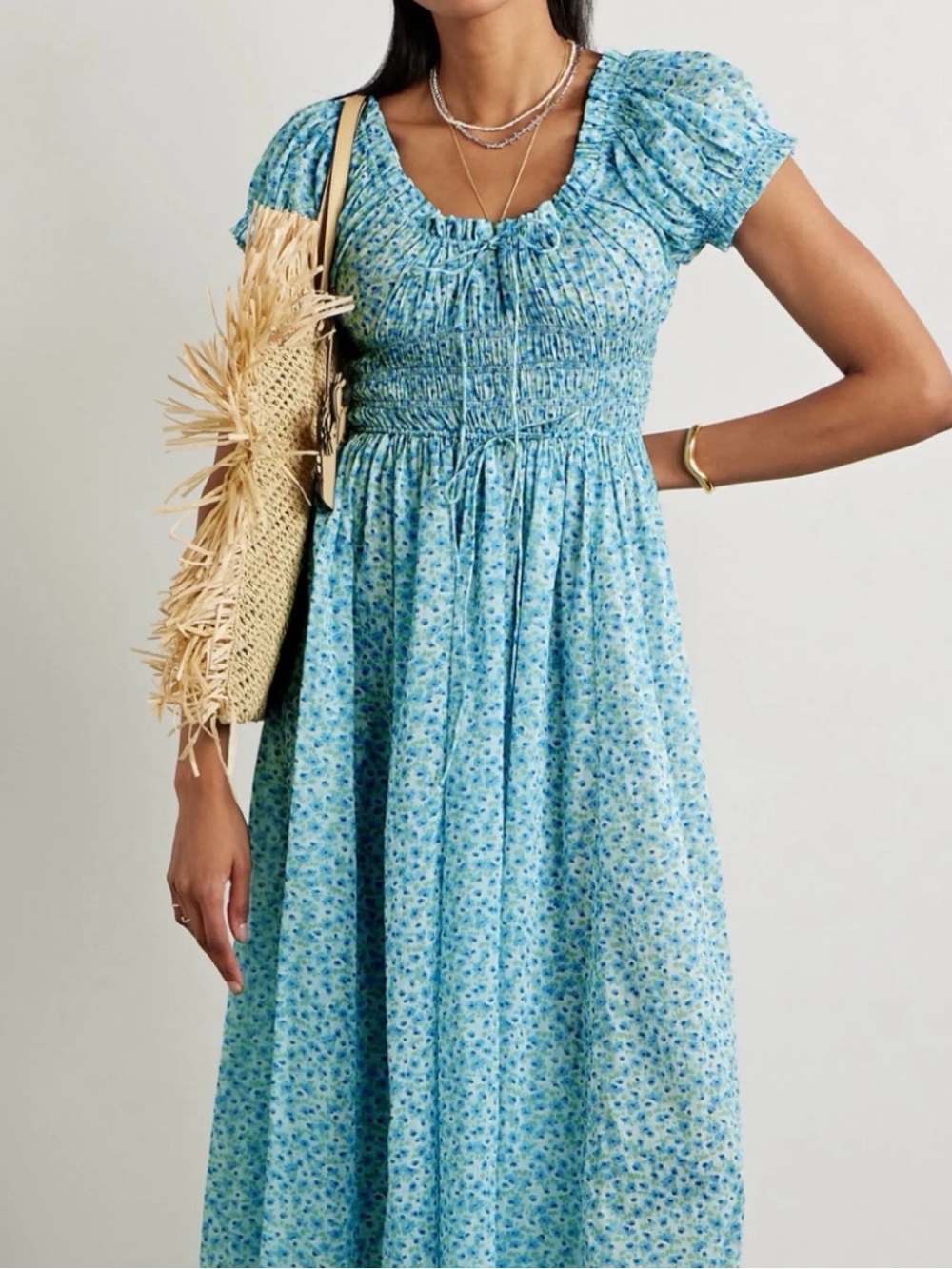 Doen Ashlynn Dress in Bleu Daisy Fields in brand new condition